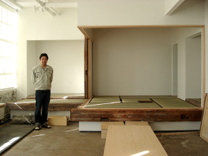 ニューヨーク Sugimoto Studio（武者小路千家）内お茶室の畳