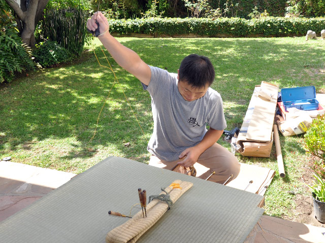 Tatami-omote-gae at several private homes in Los Angeles